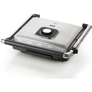 Domo - Grill Multifonctions En Acier Inoxydable - Grandes Plaques Teflon - Couvercle Flottant - Thermostat Reglable Domo - Grill Multifonctions En Acier Inoxydable - Grandes Plaques Teflon - Couvercle Flottant - Thermostat Reglable