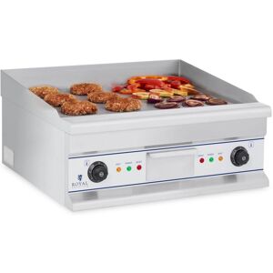 ROYAL CATERING Kontaktgrill Einzel Doppel Elektro Grillplatte Bräter Griddleplatte Griddle 60cm