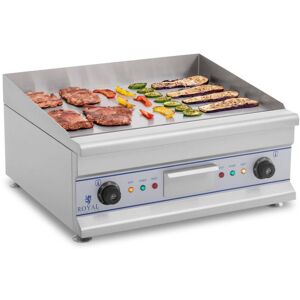 ROYAL CATERING Elektro Grillplatte Griddleplatte Griddle Bräter Grill 60cm Glatt 2 x 3200 w Neu