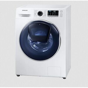 Waschtrockner WD5500T, slim & AddWash™, 8/5 kg, 1200 U/min WD8NK52K0ZW/EG - weißer Korpus/ OceanBlue- Bullauge - Samsung