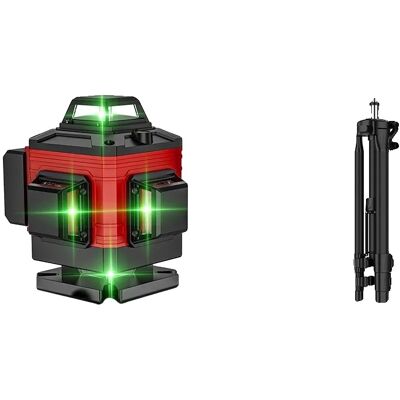 OEM Laser-nivelliergerät, 16 Linien, Selbstnivellierungsfunktion, 40-cm-stativ, Kunststoffkoffer OEM Laser-nivelliergerät, 16 Linien, Selbstnivellierungsfunktion, 40-cm-stativ, Kunststoffkoffer