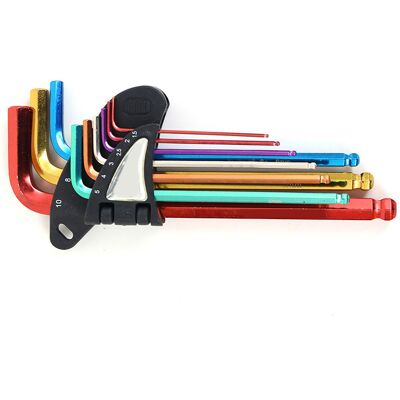 HEAT 9-teiliges Sechskantschlüssel-set Mit Sternschlüssel, Kugelkopf, Langem Metallarm Und Metallschlüssel Für Reparaturen (bh 205-hl) HEAT 9-teiliges Sechskantschlüssel-set Mit Sternschlüssel, Kugelkopf, Langem Metallarm Und Metallschlüssel Für Reparaturen (bh 205-hl)