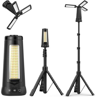 OEM Adewalk 15000mah Wiederaufladbare Led-campinglampe Mit Stativ, 5500lm Dimmbare Arbeitsleuchte, Ip65 Wasserdicht, Tragbare Zeltleuchte Mit Haken Für Arbeit, Notfälle Und Baustellen (schwarz) OEM Adewalk 15000mah Wiederaufladbare Led-campinglampe Mit Stativ, 5500lm Dimmbare Arbeitsleuchte, Ip65 Wasserdicht, Tragbare Zeltleuchte Mit Haken Für Arbeit, Notfälle Und Baustellen (schwarz)
