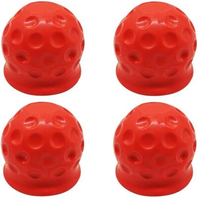 OEM 4er-set Schutzkappen Für Anhängerkupplungen – Schutz Für Zugstange, Kupplung Und Kugelkopf – Rot OEM 4er-set Schutzkappen Für Anhängerkupplungen – Schutz Für Zugstange, Kupplung Und Kugelkopf – Rot