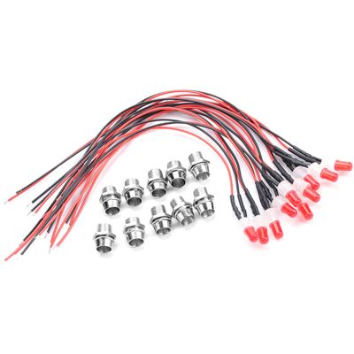 HEAT 10 Stück 12v 8mm Vorverdrahtete Led-leuchtdioden Mit Dauerlicht, Ultrahell, Wasserklar (02) HEAT 10 Stück 12v 8mm Vorverdrahtete Led-leuchtdioden Mit Dauerlicht, Ultrahell, Wasserklar (02)
