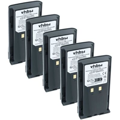 Vhbw 5x Akku Kompatibel Mit Kenwood Tk-190, Tk-180, Tk-380, Tk-290, Tk-280 Für Tk-385, Tk-290 Fug 11b Funkgerät, Walkie Talkie (1800 Mah, 7,2 V, Nimh) Vhbw 5x Akku Kompatibel Mit Kenwood Tk-190, Tk-180, Tk-380, Tk-290, Tk-280 Für Tk-385, Tk-290 Fug 11b Funkgerät, Walkie Talkie (1800 Mah, 7,2 V, Nimh)