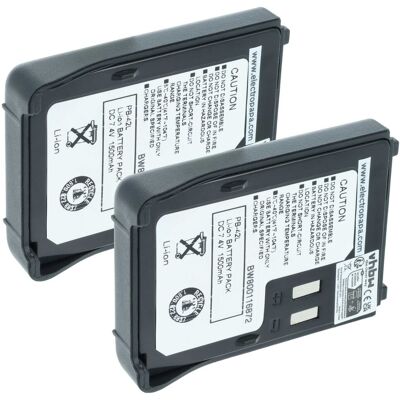 Vhbw 2x Akku Ersatz Für Kenwood Pb-42li, Pb-42l, Pb-42 Für Funkgerät, Walkie Talkie (1500 Mah, 7,4 V, Li-ion) Vhbw 2x Akku Ersatz Für Kenwood Pb-42li, Pb-42l, Pb-42 Für Funkgerät, Walkie Talkie (1500 Mah, 7,4 V, Li-ion)