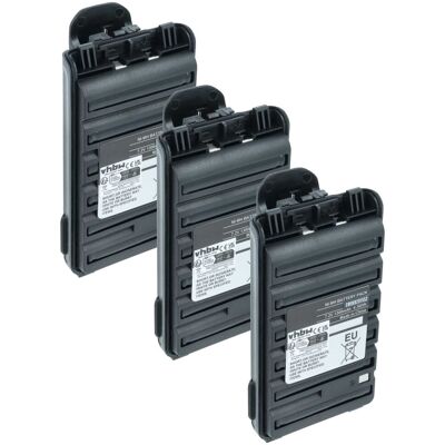 Vhbw 3x Akku Kompatibel Mit Icom Ic-f3102d, Ic-f3103d, Ic-f3002, Ic-f3001 Für Ic-f3101d, Ic-f3003 Funkgerät, Walkie Talkie (1300 Mah, 7,2 V, Nimh) Vhbw 3x Akku Kompatibel Mit Icom Ic-f3102d, Ic-f3103d, Ic-f3002, Ic-f3001 Für Ic-f3101d, Ic-f3003 Funkgerät, Walkie Talkie (1300 Mah, 7,2 V, Nimh)