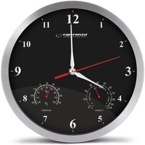 Esperanza Moderne Wanduhr Schwarz 30 Cm Aluminium Esperanza Moderne Wanduhr Schwarz 30 Cm Aluminium