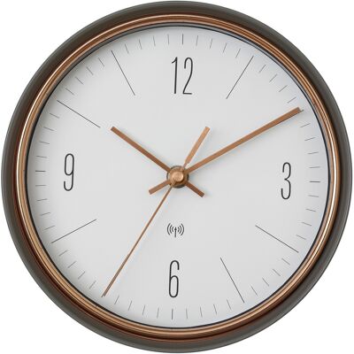 Tfa Dostmann 60.3547.10 Funk Wanduhr 22.3 Cm X 70 Mm Grau, Kupfer Tfa Dostmann 60.3547.10 Funk Wanduhr 22.3 Cm X 70 Mm Grau, Kupfer