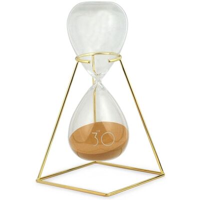 Signes Grimalt - Sanduhr - Kristalluhr - 27x14x14 cm - Goldfarben Signes Grimalt - Sanduhr - Kristalluhr - 27x14x14 cm - Goldfarben