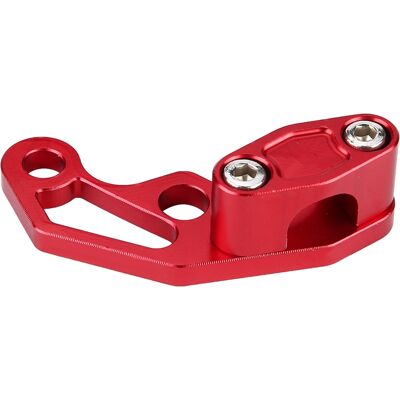 HEAT Brems- Und Kupplungszughalterung Aus Aluminium, Motorradlenkerklemme, Rot, 2-teiliges Set HEAT Brems- Und Kupplungszughalterung Aus Aluminium, Motorradlenkerklemme, Rot, 2-teiliges Set