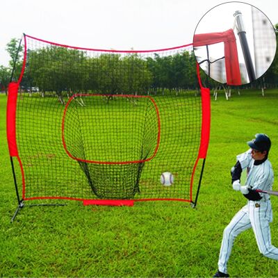 HEAT Tragbares 2,1 X 2,1 M Großes Baseball-übungsnetz Für Kinder Mit Tasche HEAT Tragbares 2,1 X 2,1 M Großes Baseball-übungsnetz Für Kinder Mit Tasche