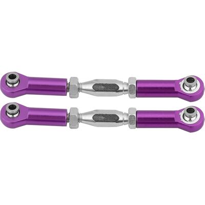 HEAT Biellette De Direction En Alliage D'Aluminium Usinée Cnc - Accessoire De Mise À Niveau Pour Voiture Rc (violet) HEAT Biellette De Direction En Alliage D'Aluminium Usinée Cnc - Accessoire De Mise À Niveau Pour Voiture Rc (violet)
