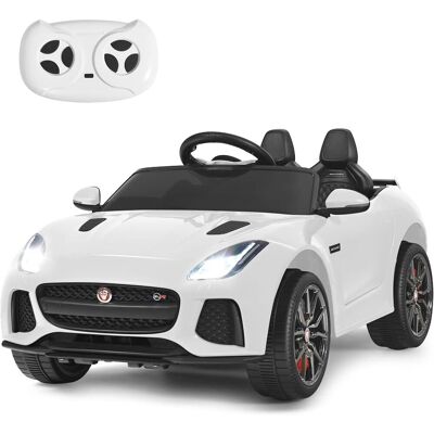 Costway Elektro Kinderauto Mit Geschichten & Musik & Hupe & Scheinwerfer, 12v Kinderfahrzeug Mit 2,4g Fernbedienung, Elektroauto 3-5km/h Für Kinder Von 37-95 Monaten Weiss Costway Elektro Kinderauto Mit Geschichten & Musik & Hupe & Scheinwerfer, 12v Kinderfahrzeug Mit 2,4g Fernbedienung, Elektroauto 3-5km/h Für Kinder Von 37-95 Monaten Weiss