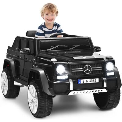Costway 12v Mercedes-benz Maybach Kinderauto Mit 2,4g-fernbedienung, Elektroauto Mit Mp3, Musik, Hupe Und Led-leuchten, Jeep Auto 2,5-5,5km/hm, Kinderfahrzeug Für Kinder Von 3-8 Jahren Schwarz Costway 12v Mercedes-benz Maybach Kinderauto Mit 2,4g-fernbedienung, Elektroauto Mit Mp3, Musik, Hupe Und Led-leuchten, Jeep Auto 2,5-5,5km/hm, Kinderfahrzeug Für Kinder Von 3-8 Jahren Schwarz