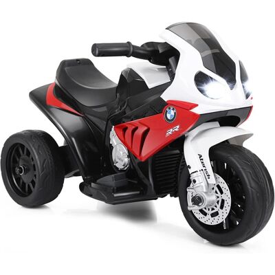 Costway - 6v Elektro Motorrad Mit Musik Und Scheinwerfer, Dreirad Kindermotorrad Bis 3km/h, Elektromotorrad Mit 2 Stützraedern, Elektrofahrzeug Für Kinder Von 18-36 Monaten Rot Costway - 6v Elektro Motorrad Mit Musik Und Scheinwerfer, Dreirad Kindermotorrad Bis 3km/h, Elektromotorrad Mit 2 Stützraedern, Elektrofahrzeug Für Kinder Von 18-36 Monaten Rot