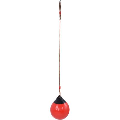 HEAT Aufblasbare Ballschaukel, 29 Cm / 11,4 Zoll, Rot, Klein, Mit Aufhängeseil Und Kette Für Drinnen Und Draußen HEAT Aufblasbare Ballschaukel, 29 Cm / 11,4 Zoll, Rot, Klein, Mit Aufhängeseil Und Kette Für Drinnen Und Draußen