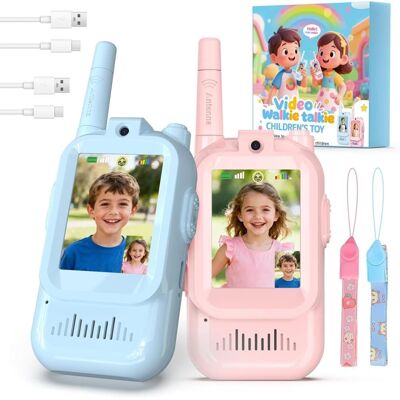 OEM 2er-pack Walkie-talkies Für Kinder Mit Videofunktion – Wiederaufladbares Spielzeugset Für Draußen OEM 2er-pack Walkie-talkies Für Kinder Mit Videofunktion – Wiederaufladbares Spielzeugset Für Draußen