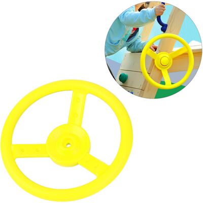 HEAT Spielzeugschaukel Aus Kunststoff, Kleines Lenkrad, Zubehör Für Spielplätze Im Freien (gelb) HEAT Spielzeugschaukel Aus Kunststoff, Kleines Lenkrad, Zubehör Für Spielplätze Im Freien (gelb)