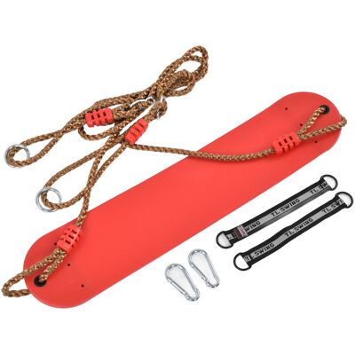 HEAT Schaukelsitz, Eva-weichplatte, Rotes Verstellbares Seil, Spielplatzzubehör-set Für Kinder, Outdoor-schaukel HEAT Schaukelsitz, Eva-weichplatte, Rotes Verstellbares Seil, Spielplatzzubehör-set Für Kinder, Outdoor-schaukel