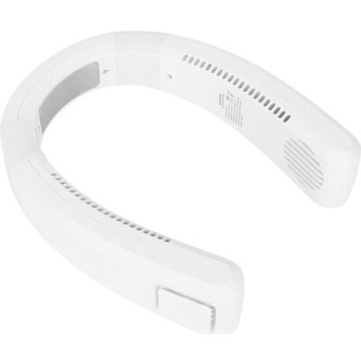 HEAT Wiederaufladbarer Nackenventilator Über Usb, 80 Löcher, 4000 Bis 5500 U/min, Hohe Auflösung, Tragbar, Für Den Gebrauch Zu Hause Und Im Freien, Weiß. HEAT Wiederaufladbarer Nackenventilator Über Usb, 80 Löcher, 4000 Bis 5500 U/min, Hohe Auflösung, Tragbar, Für Den Gebrauch Zu Hause Und Im Freien, Weiß.