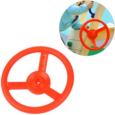 HEAT Spielzeugschaukel Aus Kunststoff, Kleines Lenkrad, Zubehör Für Spielplätze Im Freien (rot) HEAT Spielzeugschaukel Aus Kunststoff, Kleines Lenkrad, Zubehör Für Spielplätze Im Freien (rot)