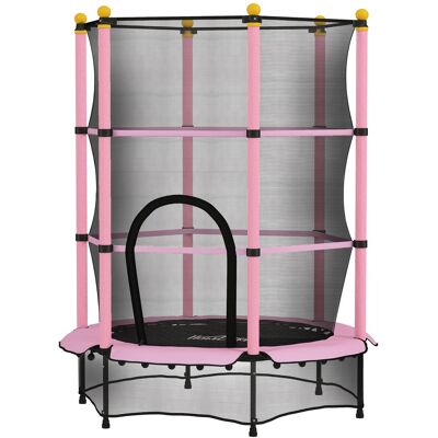 OEM Trampolin Für Kinder, Ø140 Cm, Mit Sicherheitsnetz, Für Innen Und Außen, Stahl, Kunststoff, Belastbar Bis 50 Kg, Rosa OEM Trampolin Für Kinder, Ø140 Cm, Mit Sicherheitsnetz, Für Innen Und Außen, Stahl, Kunststoff, Belastbar Bis 50 Kg, Rosa