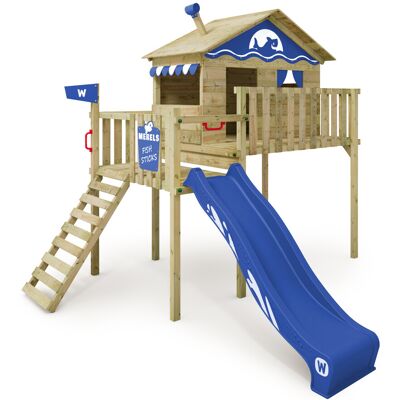 Spielturm Wickey Smart Wave Mit Rutsche Und Sandkasten In Blau Spielturm Wickey Smart Wave Mit Rutsche Und Sandkasten In Blau