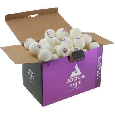 Joola Magic Abs Tischtennisbälle, 72 Stück – Weiß Joola Magic Abs Tischtennisbälle, 72 Stück – Weiß