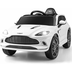 Costway - 12V Aston Martin dbx Kinderauto mit 2,4G-Fernbedienung, Elektroauto 1,4-2,5 km/h mit Scheinwerfer, Musik und Hupen, für Kinder ab 3 Jahre