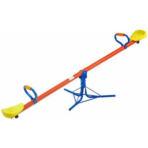 Deuba Spielwerk® Wippe für Kinder 70kg max 360° drehbar pulverbeschichtet gepolstert Haltegriffe Dämpfer Wippschaukel Gartenwippe Kinderwippe Schaukelwippe