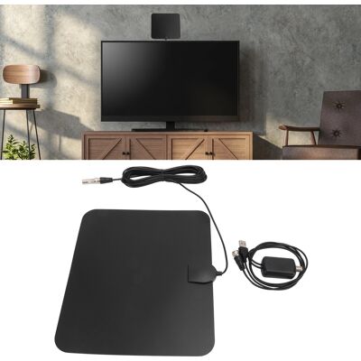 JUTE Kj-032 Hd-tv-antenne, 4k-zimmerantenne, Atsc Dvb-t Hd-dünnschicht-digital-tv-antenne, Doppelseitiger Schwarzbandverstärker, Reichweite 1577 Km (980 Meilen). JUTE Kj-032 Hd-tv-antenne, 4k-zimmerantenne, Atsc Dvb-t Hd-dünnschicht-digital-tv-antenne, Doppelseitiger Schwarzbandverstärker, Reichweite 1577 Km (980 Meilen).