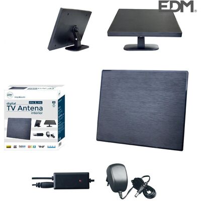 Edm - Indoor-uhf-antenne Tv 470–862 Mhz Design-serie 188 X 155 X 13,5 Mm Edm - Indoor-uhf-antenne Tv 470–862 Mhz Design-serie 188 X 155 X 13,5 Mm