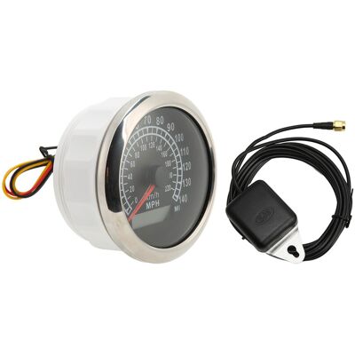HEAT 85-mm-digital-gps-tachometer, 220 Km/h (0–140 Mph), Wasserdicht (ip67), Rote Hintergrundbeleuchtung, 9–32 V, Universeller Kilometerzähler Für Boote, Autos Und Wohnmobile – Schwarz HEAT 85-mm-digital-gps-tachometer, 220 Km/h (0–140 Mph), Wasserdicht (ip67), Rote Hintergrundbeleuchtung, 9–32 V, Universeller Kilometerzähler Für Boote, Autos Und Wohnmobile – Schwarz