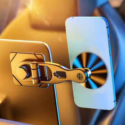 HEAT Faltbare Autotelefonhalterung, Verstellbare Mittelkonsolenhalterung Aus Aluminium, Fahrzeughalterung Für Gps-navigationsgeräte, Robuste Smartphone-halterung HEAT Faltbare Autotelefonhalterung, Verstellbare Mittelkonsolenhalterung Aus Aluminium, Fahrzeughalterung Für Gps-navigationsgeräte, Robuste Smartphone-halterung