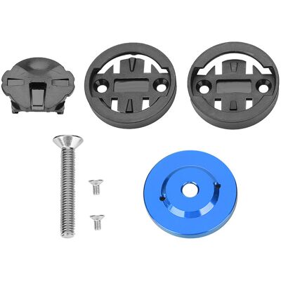 HEAT Support De Compteur Gps Pour Vélo De Route/vtt, Avec Capuchon De Potence Intégré (bleu) HEAT Support De Compteur Gps Pour Vélo De Route/vtt, Avec Capuchon De Potence Intégré (bleu)