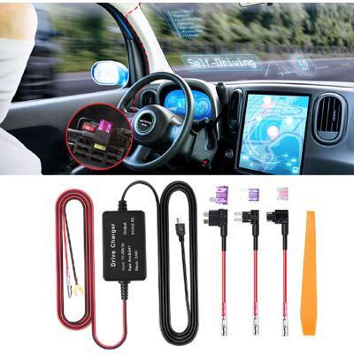 JUTE Dashcam-verkabelungsset, Mini-usb-adapter Für Dashcam, Gps Für Dashcam, 12v-30v Auf 5v Dashcam-verkabelungsset JUTE Dashcam-verkabelungsset, Mini-usb-adapter Für Dashcam, Gps Für Dashcam, 12v-30v Auf 5v Dashcam-verkabelungsset