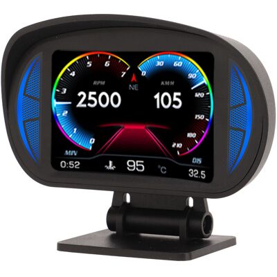 HEAT Obd2-gps-auto-hud-bildschirm Mit Neigungsmesser, Kompass, Motordrehzahl, Drehzahlmesser, Alarm, Universell, Head-up-display HEAT Obd2-gps-auto-hud-bildschirm Mit Neigungsmesser, Kompass, Motordrehzahl, Drehzahlmesser, Alarm, Universell, Head-up-display