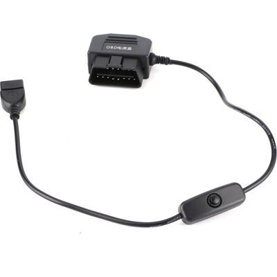 HEAT 18,7 Zoll Langes Obd2-usb-ladekabel Mit 16-poligem Stecker Für Auto-gps-dvr-kamera HEAT 18,7 Zoll Langes Obd2-usb-ladekabel Mit 16-poligem Stecker Für Auto-gps-dvr-kamera