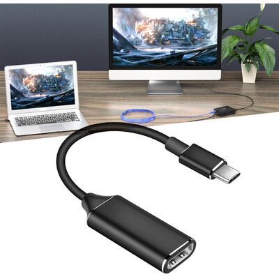 JUTE Schwarzes Usb-c-zu-hdmi-4k-kabel Aus Aluminiumlegierung Mit Gehäuse Aus Aluminiumlegierung JUTE Schwarzes Usb-c-zu-hdmi-4k-kabel Aus Aluminiumlegierung Mit Gehäuse Aus Aluminiumlegierung