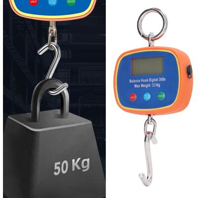 JUTE Industrielle Kranwaage, 50 Kg/100 Lb, Doppelseitiges Lcd-display, Elektronische Kranwaage, Wiederaufladbar, Tragbare Industriewaage, Europäischer Standard 90–240 V JUTE Industrielle Kranwaage, 50 Kg/100 Lb, Doppelseitiges Lcd-display, Elektronische Kranwaage, Wiederaufladbar, Tragbare Industriewaage, Europäischer Standard 90–240 V