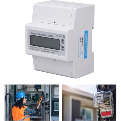 JUTE Einphasiger 4-poliger Gleichstromzähler Xtm75sa-u (220 V) Mit Lcd-anzeige, Standard-din-schienenmontage (35 Mm), 10 A JUTE Einphasiger 4-poliger Gleichstromzähler Xtm75sa-u (220 V) Mit Lcd-anzeige, Standard-din-schienenmontage (35 Mm), 10 A