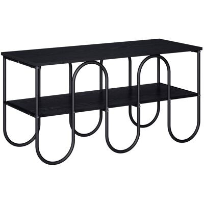Vidaxl Tv Stand 100 X 40 X 50 Cm Black Oak Engineered Wood Vidaxl Tv Stand 100 X 40 X 50 Cm Black Oak Engineered Wood