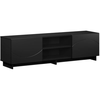 Tv-ständer 140 X 34,5 X 40 Cm Schwarz Holzwerkstoff Vidaxl Tv-ständer 140 X 34,5 X 40 Cm Schwarz Holzwerkstoff Vidaxl