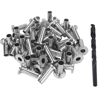 OEM 40er-packung Schutzhüllen Aus Edelstahl T316 Für 1-8 Zoll Metallseilzäune, Diy-geländer OEM 40er-packung Schutzhüllen Aus Edelstahl T316 Für 1-8 Zoll Metallseilzäune, Diy-geländer