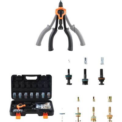 OEM Nietmuttern-werkzeugset, Austauschbare Dorne, Komfortabler Griff, 14 Zoll OEM Nietmuttern-werkzeugset, Austauschbare Dorne, Komfortabler Griff, 14 Zoll