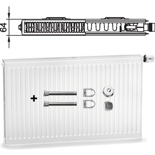 Kermi Therm X2 Profil Ventilheizkörper Typ 12 900x1000mm Ventilposition rechts FTV120901001R1K