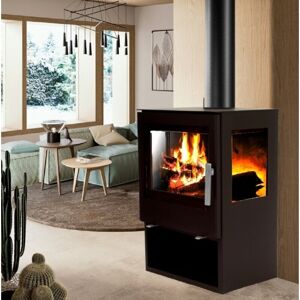 Apex - Panorama Kaminofen 9.8kW Holzofen 3 Scheiben 3 seitig Heizofen Ofen Kamin 56315 Apex - Panorama Kaminofen 9.8kW Holzofen 3 Scheiben 3 seitig Heizofen Ofen Kamin 56315