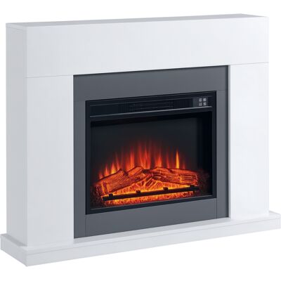 Homcom Led Elektrokamin Standkamin Kaminofen Mit Flammeneffekt 1800/2000w Innenraumheizung Mit Holzrahmen Dekokamin Mdf Weiß 113 X 26,6 X 87,5 Cm Homcom Led Elektrokamin Standkamin Kaminofen Mit Flammeneffekt 1800/2000w Innenraumheizung Mit Holzrahmen Dekokamin Mdf Weiß 113 X 26,6 X 87,5 Cm